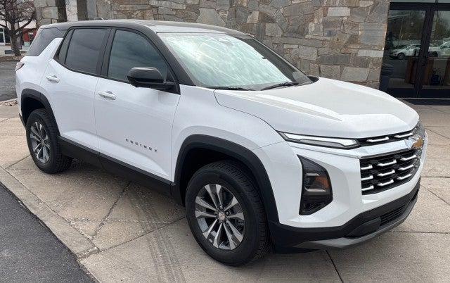 2026 Chevrolet Equinox LT in Summit White — front three-quarter view